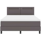  Krevet s opruga kutije Siva 160 x 200 cm Umjetna koža | shoptok.hr