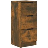 Maison Chic Komoda - Predalnik dimljeni hrast 30x30x70 cm konstruiran les, (21718336) | Shoptok.si
