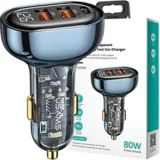 MREŽNI POLNILEC 2XUSB+1XUSB-C 80W ZA TELEFONE IN TABLICE, (22007287)