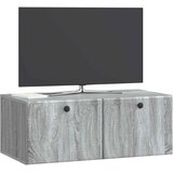 TV ormar za zid 78,5 x 41 x 30 cm Siva Sonoma Konstruirano drvo | shoptok.hr