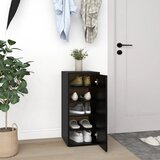Furnova Omarica za čevlje črna 32x35x70 cm iverna plošča, (21955853) | Shoptok.si