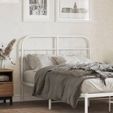 vidaXL Kovinsko vzglavje belo 120 cm | Shoptok.si