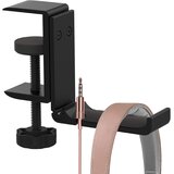 WIRELESS PLACE Stojalo za slušalke pod mizo - kavelj za slušalke - zložljivo držalo za igralne slušalke, kovinsko stojalo za slušalke - z nastavljivo sponko, (5000129245) | Shoptok.si