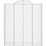  Obokane gabion košare 3 kosi 200x50x220/240 cm pocinkano železo, (20757850) | Shoptok.si