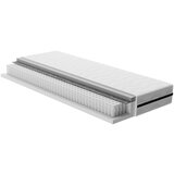 Bonami Selection Plavi tapecirani bračni krevet s madracem/letvičastim okvirom 160x200 cm Noira Slim - | shoptok.hr