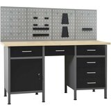 vidaXL radni stol s četiri zidne ploče | shoptok.hr