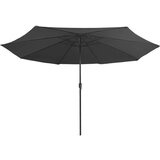  Vrtni suncobran s metalnom šipkom 400 cm antracit | shoptok.hr