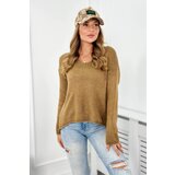 Kesi Sweater with mohair oversize Camel | shoptok.hr
