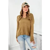 Kesi Sweater with mohair oversize Camel
