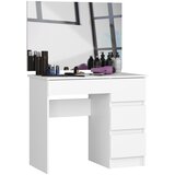 AKORD kosmetična toaletna miza s kosom T-6/SL 900x600 desno belo, (21713537) | Shoptok.si