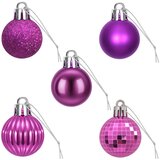  Set božićnih kuglica 150 kom. Lila 3 cm Polistiren | shoptok.hr