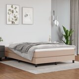  Okvir za krevet s oprugom boja cappuccina 140x200 cm od umjetne kože | shoptok.hr