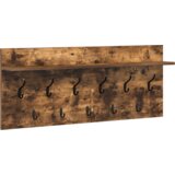 vidaXL Nadwyčajna obešalnik za plašče Dimljeni hrast 100 x 40 x 12 cm | Shoptok.si