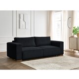 Bobochic Paris Crna sklopiva/s prostorom za odlaganje sofa od samta 244 cm Chelsea – | shoptok.hr