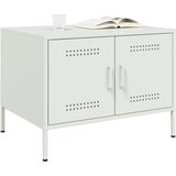 vidaXL Stolić za kavu bijeli 68 x 50 x 50,5 cm hladno valjani čelik | shoptok.hr