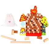 Tooky Toy drvena farma Jenga Slike