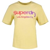 Superdry Majice s kratkimi rokavi T-shirt Tonal Rainbow Core Rumena Cene