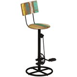 Barski stolci 2 kom od masivnog obnovljenog drva Šarena 44 x 44 x 112 cm | Shoptok.si