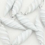  Božićna spirala u obliku kugle 40 pcs Bijelo Plastika | shoptok.hr