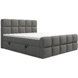 XORA POSTELJA Z VZMETNICO 140 cm x 200 cm , tekstil temno siva Cene