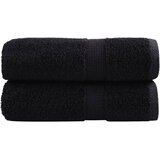vidaXL Premium ručnici za pranje SOLUND 2 kom. crni 30x30 cm 600 g/m² - Crna 30 x 30 cm 2 | shoptok.hr