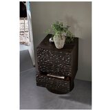 WOOOD Tamno smeđi noćni ormarić od masivnog manga Crumble – | shoptok.hr