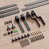 BONIKLUBA 122cm Sistem za dvojna lesena Drsna Vrata | Shoptok.si