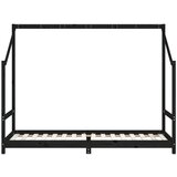  Za dječji krevet crni 80 x 200 cm od masivne borovine | shoptok.hr