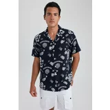 Defacto Relax Fit Cotton Printed Short Sleeve Shirt