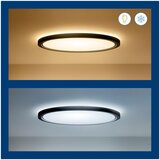 Wiz - LED RGB prigušiva plafonska svetiljka SUPERSLIM LED/22W/230V Wi-Fi crna | Eponuda.com