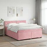  Krevet s box springom, madracem i LED-om Ružičasta 140 x 200 cm | shoptok.hr