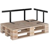  Naslon za sofu od paleta crni 110 cm željezni | Eponuda.com