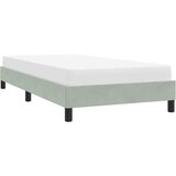  Okvir kreveta bez madraca svijetlo sivi 100x210 cm baršun | shoptok.hr