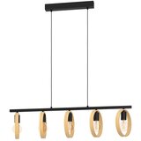 Eglo viseća lampa IPSDEN 5xE27 100,5 cm crna drvo 43552 | Eponuda.com