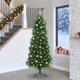  Božićno drvce s 300 LED svjetlima s stalakom Zelena 240 cm PE | shoptok.hr