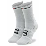 Compressport Visoke nogavice Unisex Pro Racing Socks V4.0 Run High XU00046B_010 Bela