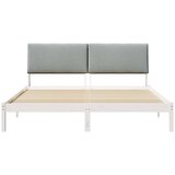  Okvir kreveta s uzglavljem Bijela i svijetlosiva 180 x 200 cm | shoptok.hr
