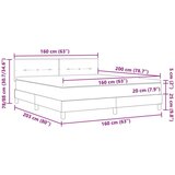 Box Postelja s škatlo z vzmetnico Taupe 160x200 cm Tkanina, (22083139) | Shoptok.si