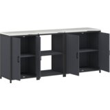 vidaXL Set za kuhinjsku pohranu 3 pcs Antracit 210 x 50 x 92 cm | shoptok.hr