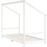 Otroški posteljni okvir bel 90x200 cm trdna borovina, (20916893) | Shoptok.si