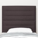  LED vzglavnik s črtno zasnovo temno rjav 80 cm tkanina, (22067094) | Shoptok.si