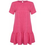 Trendyol Flounce Pink Mini Woven Mini Dress Cene