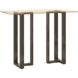 Noge za barski stol T-oblika 2 kom Crne 40x35x(110-111) cm Čelik | shoptok.hr