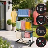  ZORTIVA XXL vertikalno zložljivo sušilo za perilo na kolesih 178 cm – 3 ravni | Shoptok.si