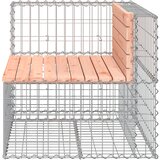  Vrtna klupa s gabionskim dizajnom 92x71x65,5 cm drvo duglazije | shoptok.hr