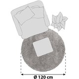 XXXL Preproga Fluffy, Ø 120cm, Bež | Shoptok.si