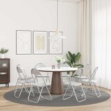  Sklopiva stolica 8 pcs Bijela i siva 48 x 43,5 x 81 cm | shoptok.hr