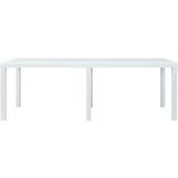  Vrtni stol bijeli 220 x 90 x 72 cm plastika s izgledom ratana | shoptok.hr