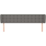 Vzglavje z ušesi temno sivo 163x16x78/88 cm blago, (20932782) | Shoptok.si