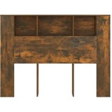  Uzglavlje s ormarićem boja dimljenog hrasta 140x18,5x104,5 cm | Eponuda.com